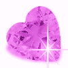 Gif animé coeur rose